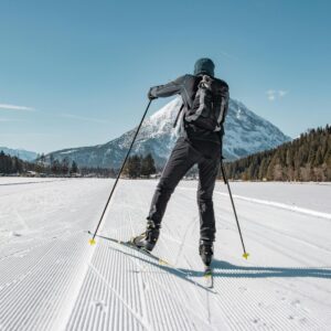 person skiing