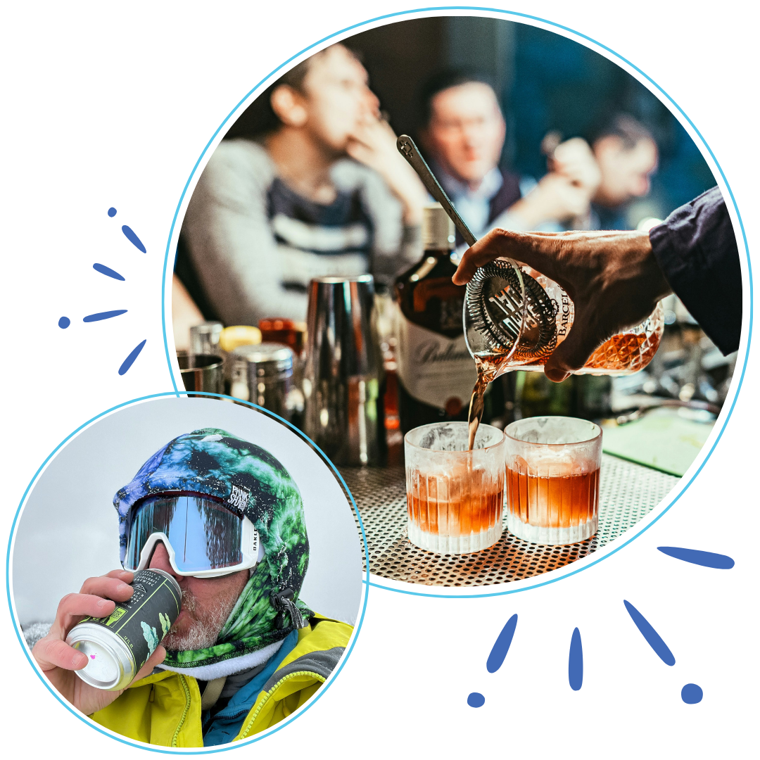 woman hiking and scenic colorado image